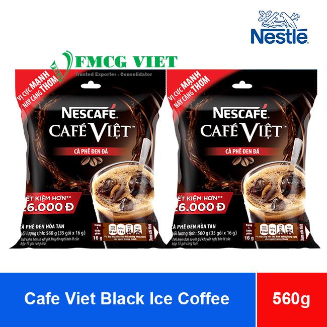 Nescafe Cafe Viet Black Iced Coffee 560g x 6 Bags