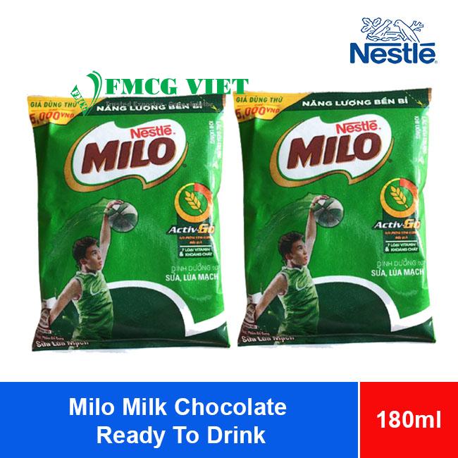 Milo Milk Chocolate Ready To Drink 180ml x 48 Bags