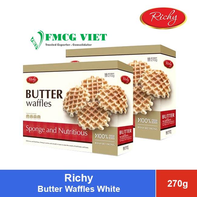 Richy Butter Waffles White 270g x 16 Boxes