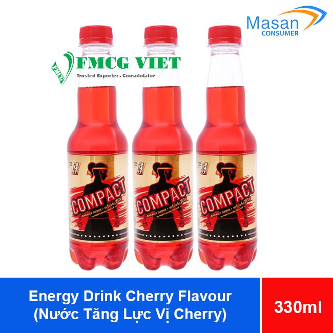 Energy Drink Cherry Flavour 330ml x24 Bottles (Nước Tăng Lực Vị Cherry)