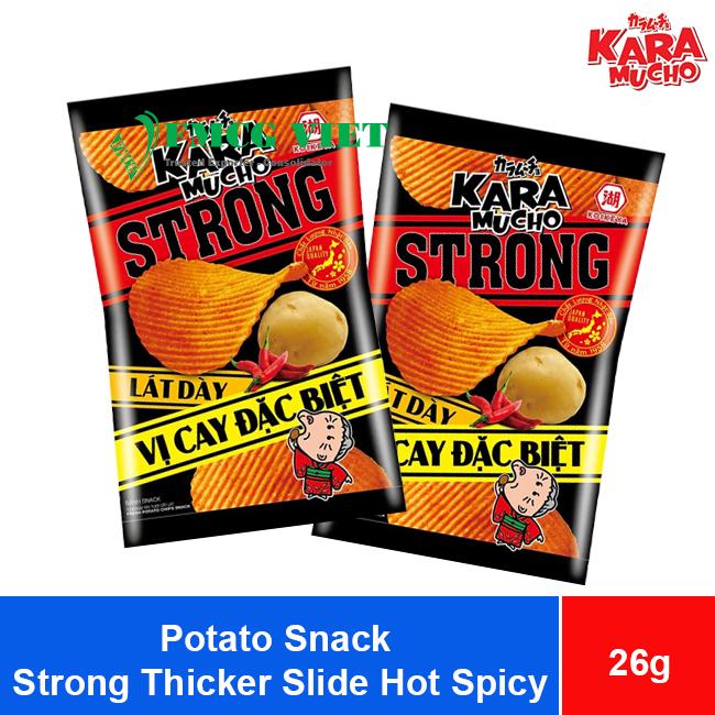 Koikeya Karamucho Potato Snack Strong Thicker Slide Hot Spicy 26g x 120 Bags