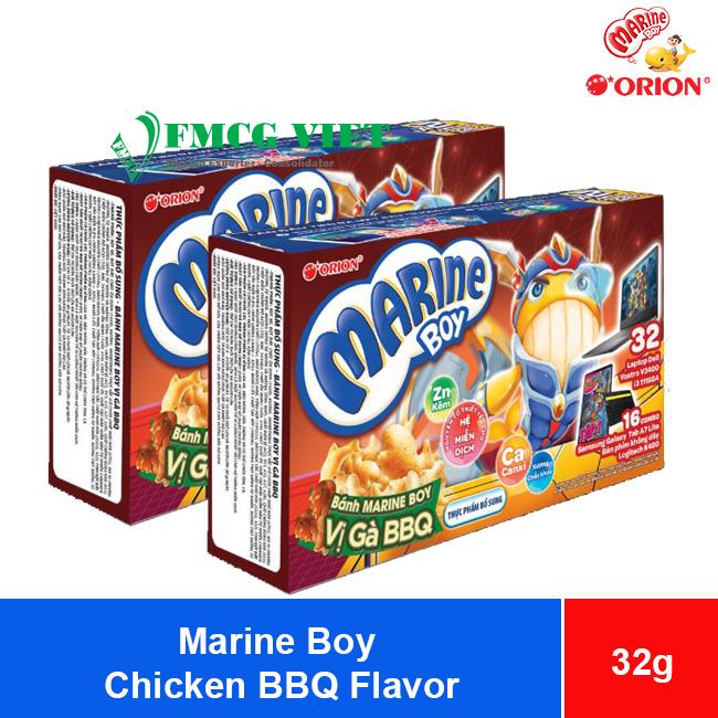 Orion Marine Boy Chicken BBQ Flavor 32g x 20 Boxes