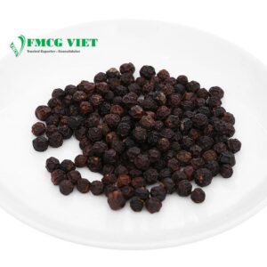 Vipep Farmers Organic Black Pepper 55g x 6 Jars (With Lid Of Mill) (Tiêu Đen Hạt Hữu Cơ)