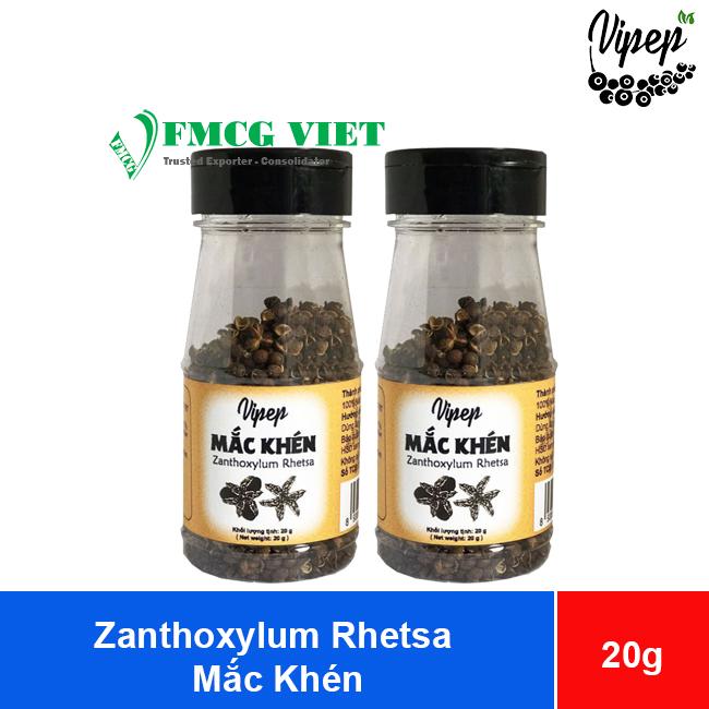 Vipep Zanthoxylum Rhetsa 20g x 24 Jars (Mắc Khén)