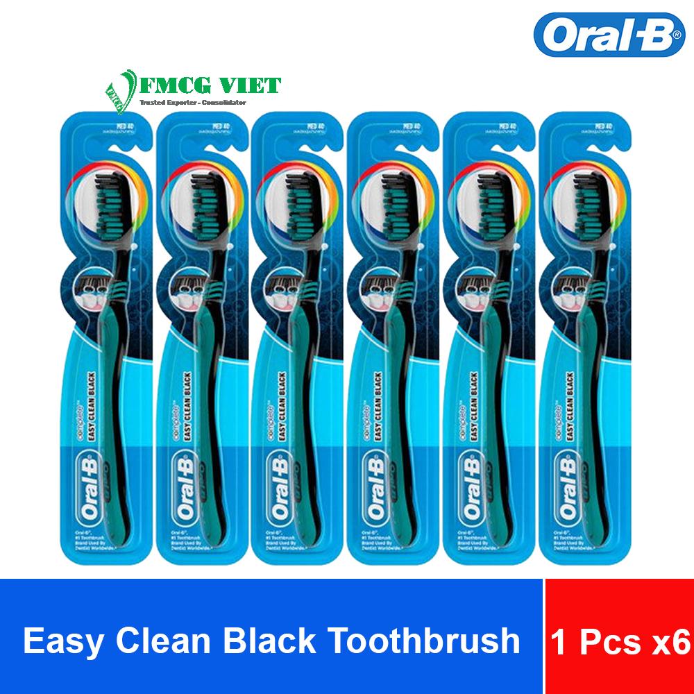 Oral-B Complete Toothbrush Easy Clean Black - Pack of 1 x6 Sheets x16