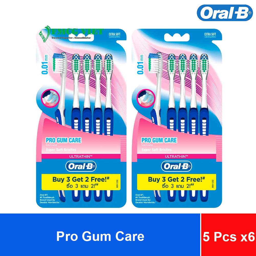 Oral-B Toothbrush Pro Gum Care (Buy 3 Get 2 Free) - Pack of 5 x6 Sheets x4
