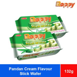 Bibica Roppy Pandan Cream Flavor Stick Wafer 132g X 40 Bags Wholesale ...