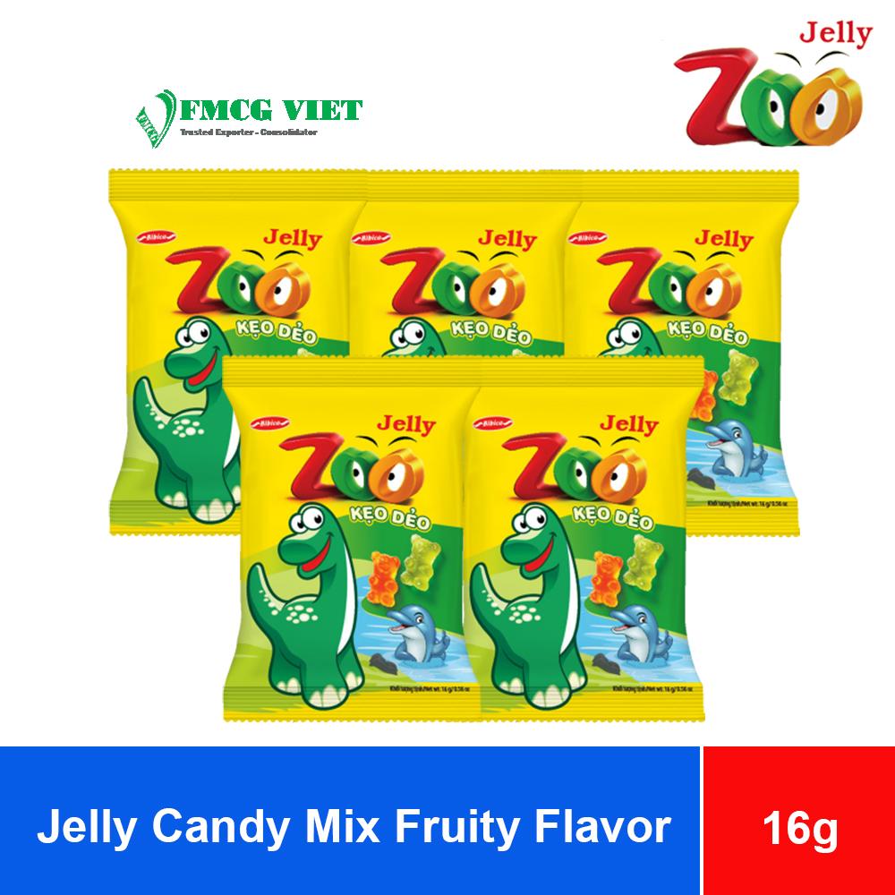 Bibica Zoo Mix Fruity Flavor Jelly Candy 16g x 300 Bags