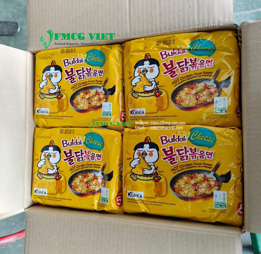 SamYang Hot Chicken Ramen Cheese Noodles 140g x 40 Bags