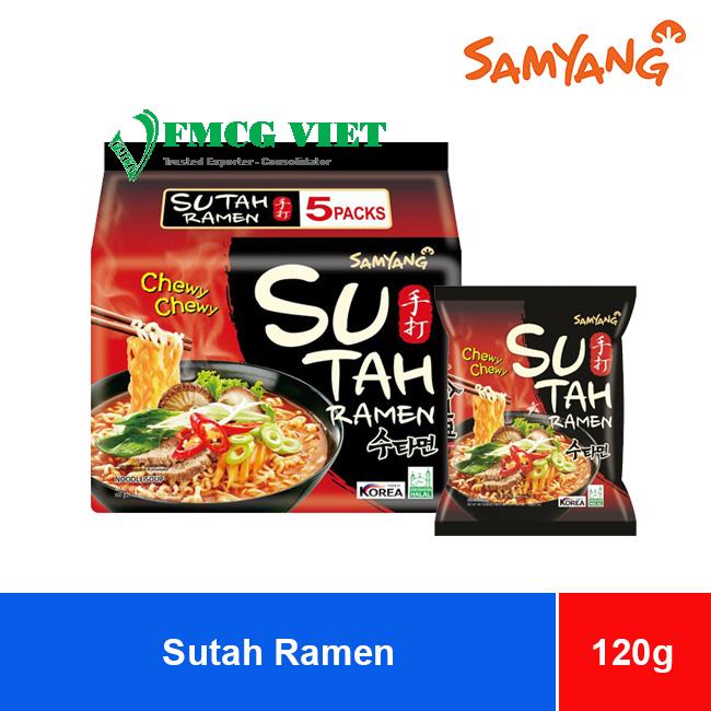 SamYang Sutah Ramen Soup Noodles 120g x 40 Bags
