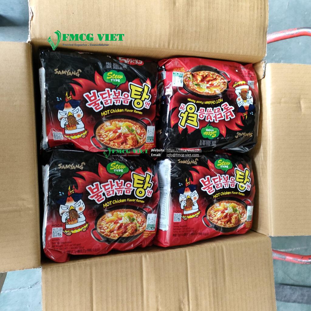 SamYang Hot Chicken Ramen Stew Noodles 145g x 40 Bags