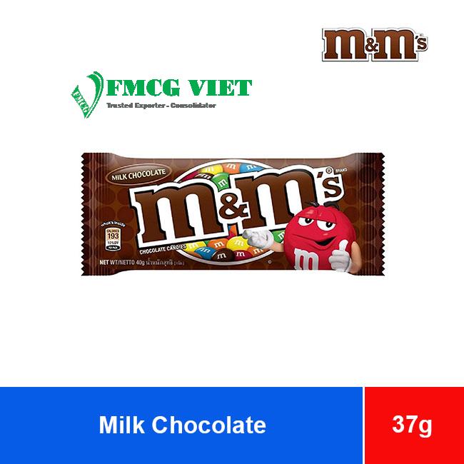 M&M Milk Chocolate 9 boxes x 24 packs x 37g