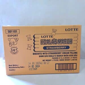 Lotte Biscuits Koala Strawberry Cream 37g x 48 Boxes