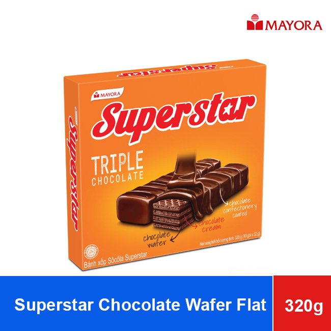 Superstar Chocolate Wafer Flat 320g