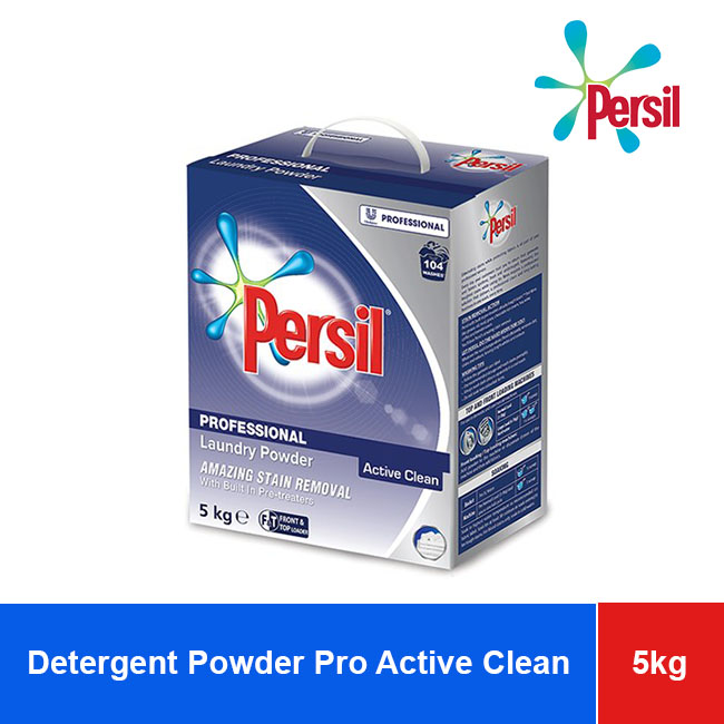 Persil Detergent Powder Professional Active Clean 5kg x 2 Boxes