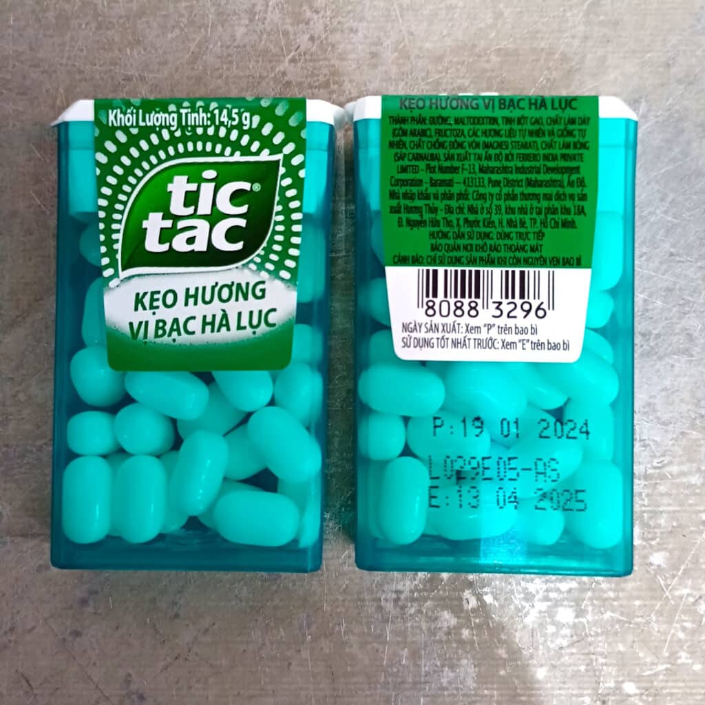 Tic Tac Spearmint Candy 14.5g Wholesale Exporter » FMCG Viet