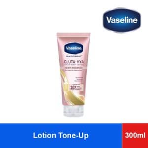 Vaseline Lotion Healthy Bright Gluta-Hya Body Tone-Up UV Lotion 300ml x 12 tubes