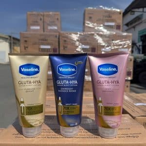 Alternative view of Vaseline Lotion Healthy Bright Gluta-Hya Serum Burst Lotion Overnight Radiance Repair 300ml x 12 tubes