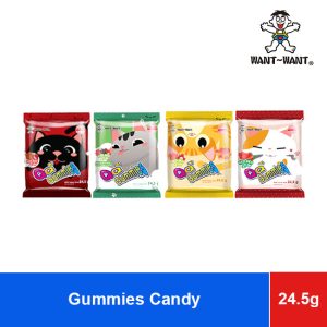 WANT WANT QQ GUMMIES – CAT PAW DOUBLE LAYER FRUITY FLAVOR 24.5G