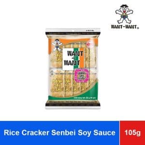 Want Want Rice Cracker Senbei Soy Sauce Japanese Style 105g