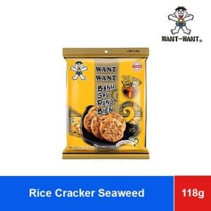 Want Want Rice Cracker Seaweed and Tuna Bonito 118g x12