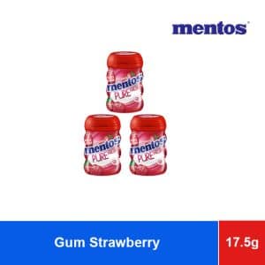 Mentos Chewing Gum Candy Strawberry Sugar Free 17.5g