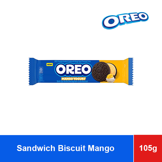 Oreo Sandwich Biscuit Yogurt Mango Cream 105g x 24 Bags Oreo Sandwich Biscuit Yogurt Mango Cream 105g x 24 Bags